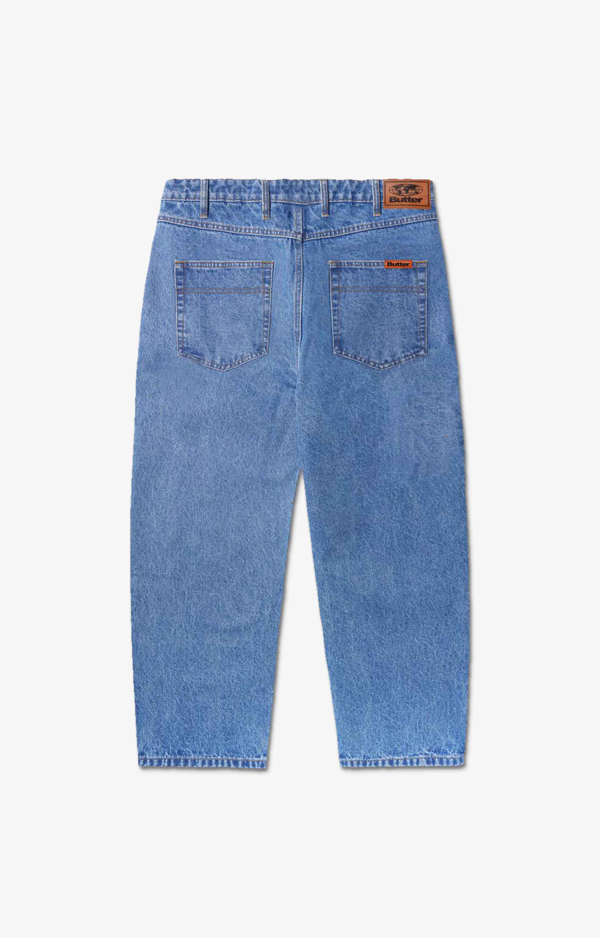 Butter Goods Baggy Denim Pants, Washed Indigo