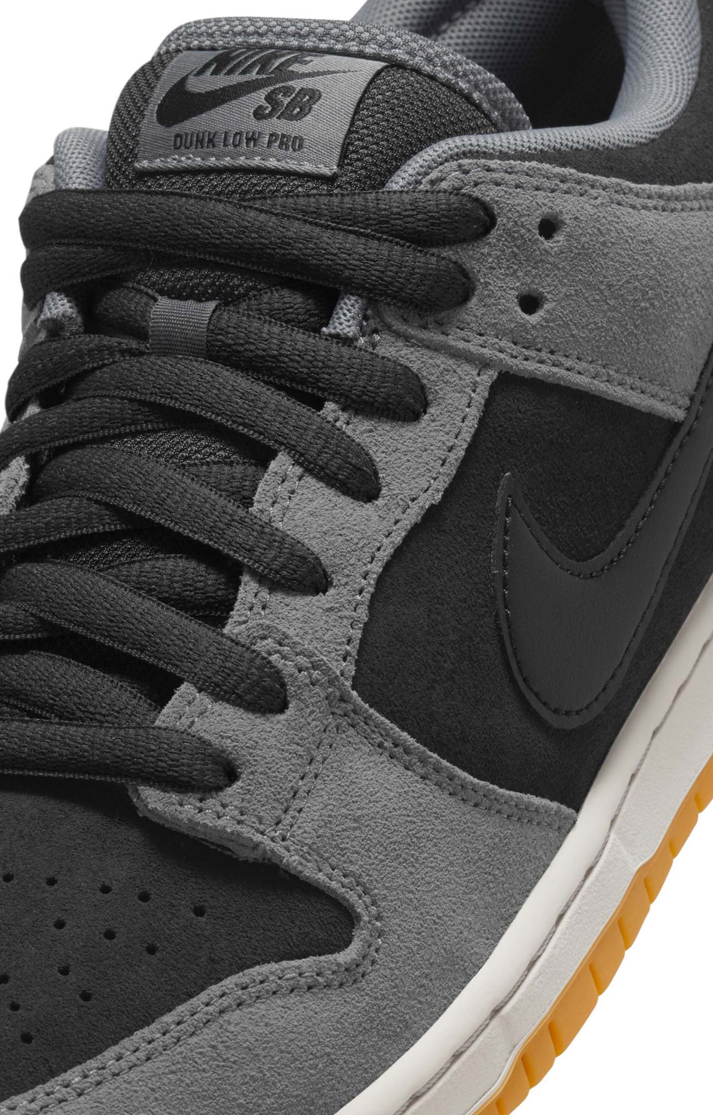 Nike SB Dunk Low Pro Shoe, Smoke Grey/Black