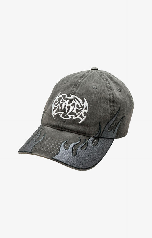 Baker Flames Dad Cap, Black