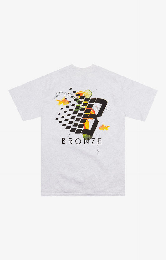 Bronze Citrus Logo T-Shirt, Ash Grey