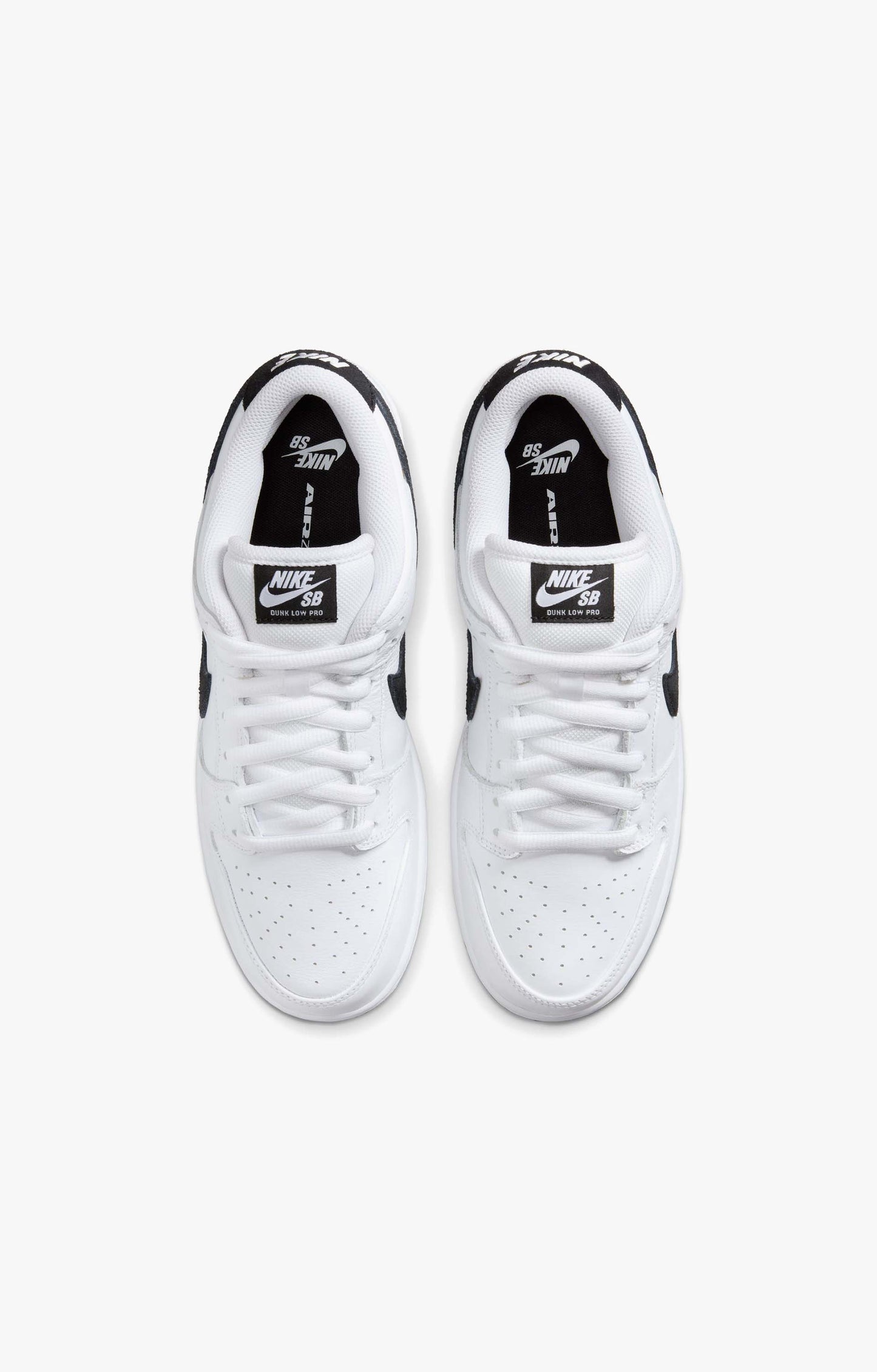 Nike SB Dunk Low Pro Shoe, White/Black White Black