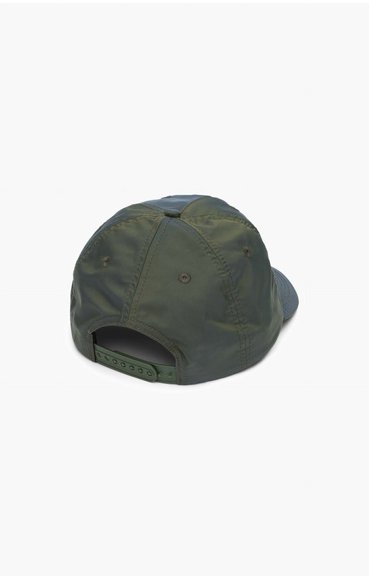 Metalwood Satin Stars 5 Panel Snapback Cap, Green