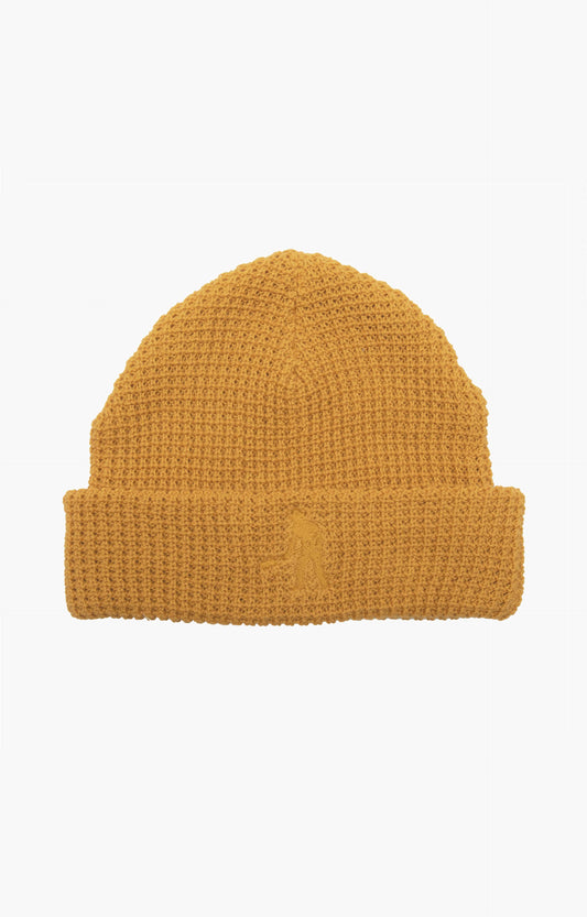 Pass~Port Organic Waffle Knit Beanie Headwear, Marigold