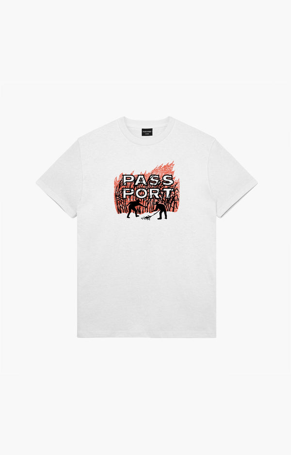 Pass~Port Brush Fire T-Shirt, White