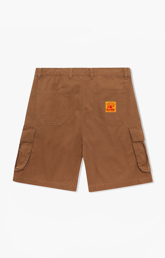 Butter Goods Field Cargo Shorts, Washed Rust