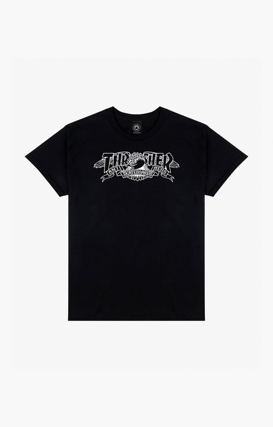 Thrasher x Anti Hero Banner T-Shirt, Black