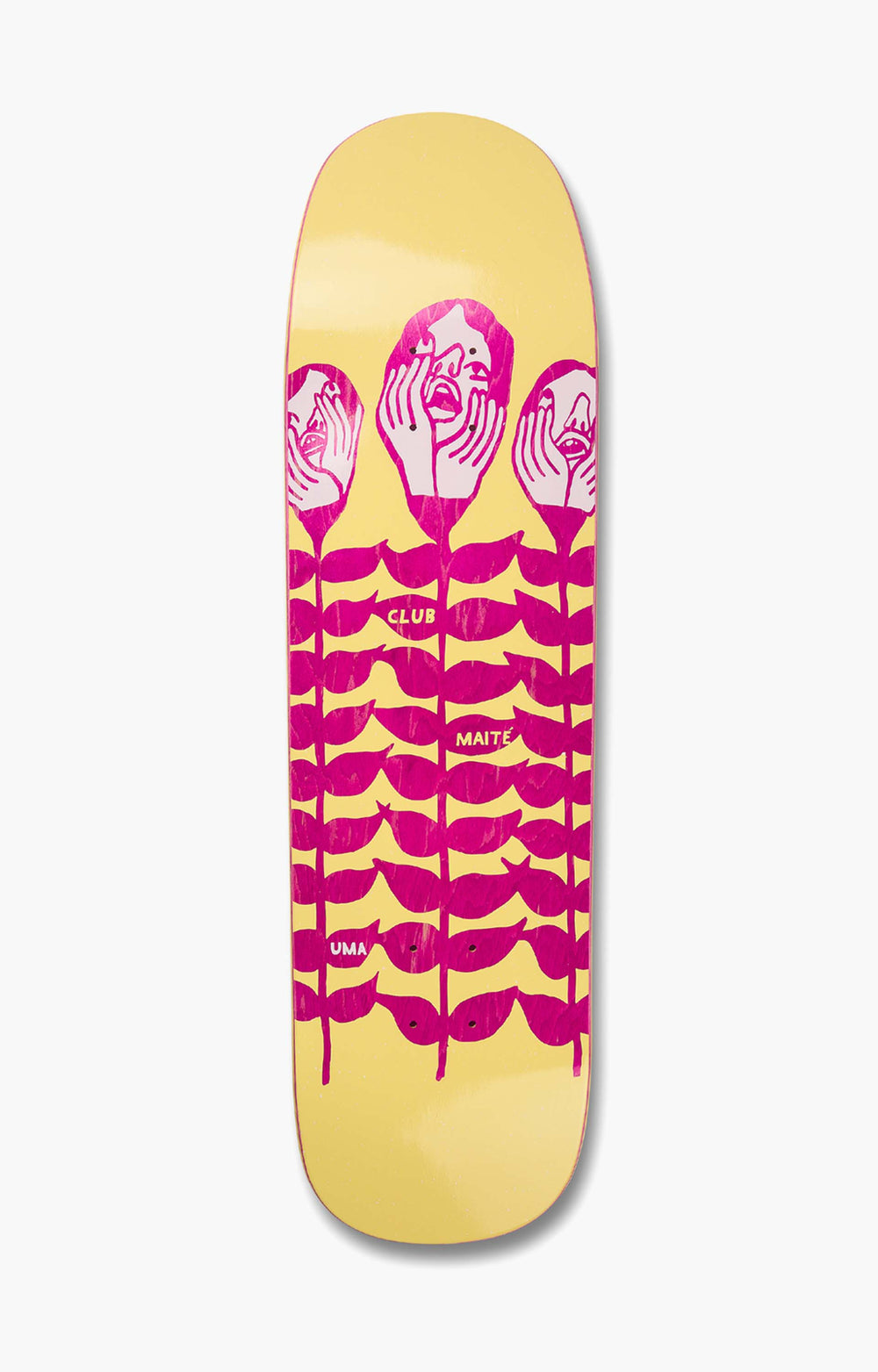 Uma Maite Abnormal Growth Shaped Skateboard Deck, 8.75"