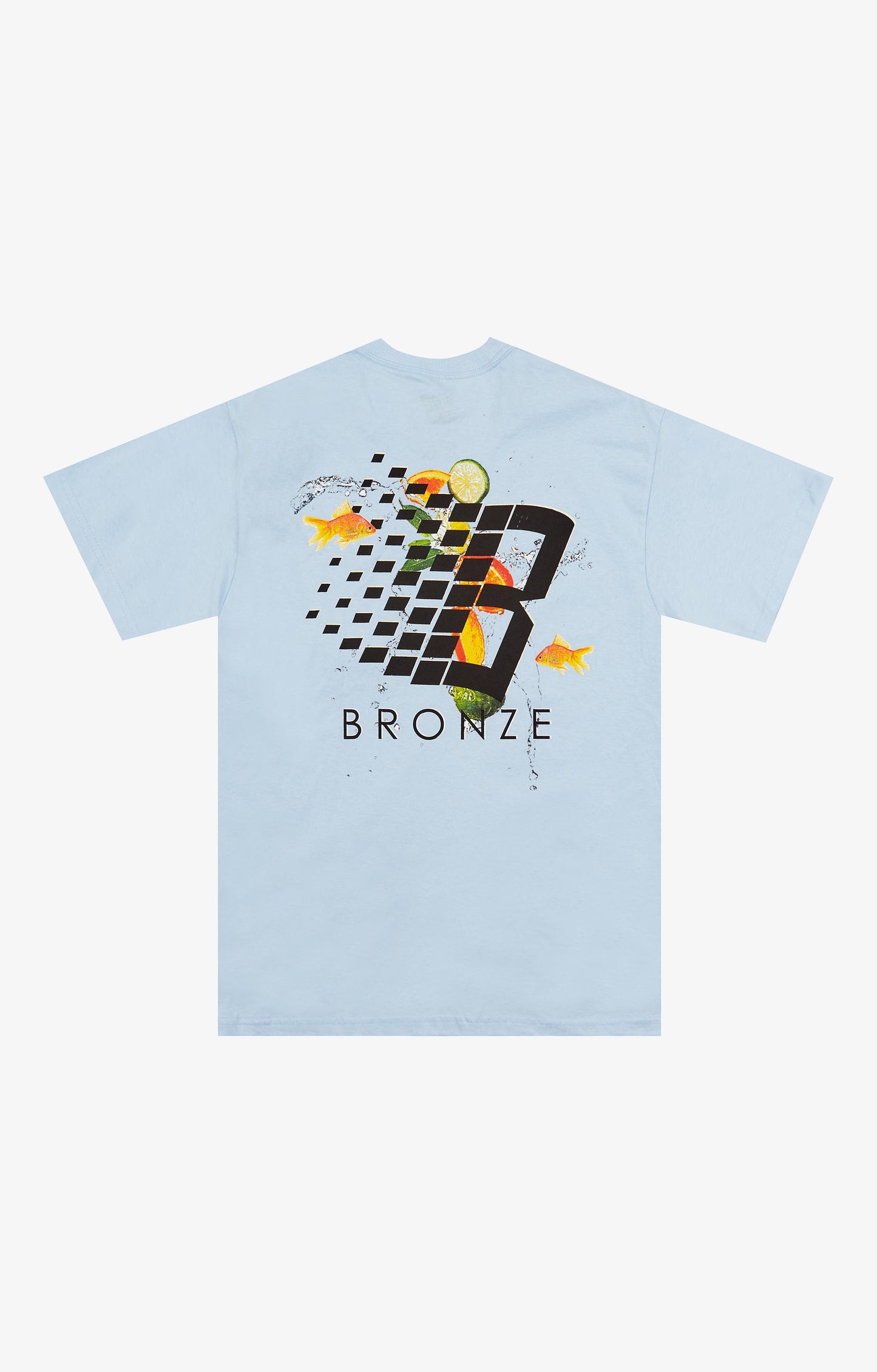 Bronze Citrus Logo T-Shirt, Powder Blue