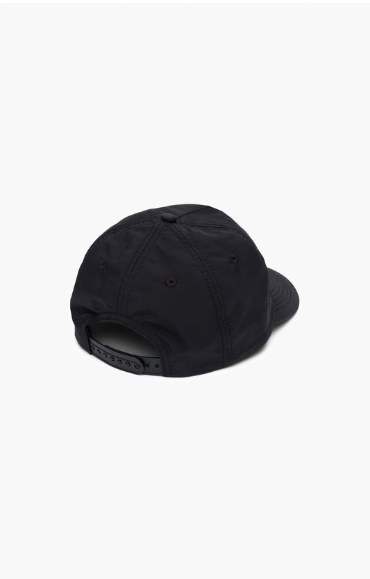 Metalwood Satin Stars 5 Panel Snapback Cap, Black