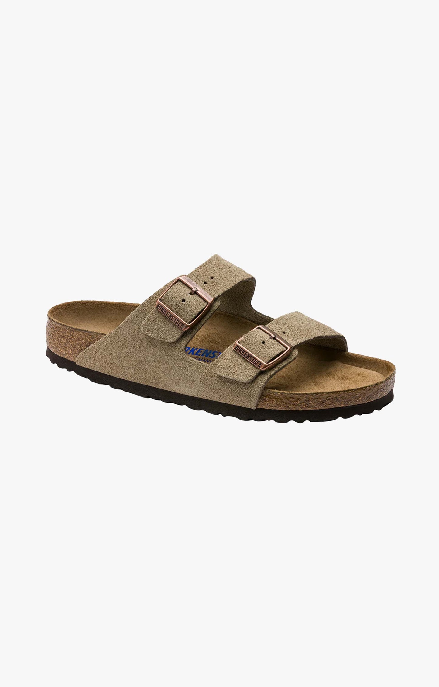 Birkenstock Arizona Soft Footbed Suede Leather Sandals, Taupe