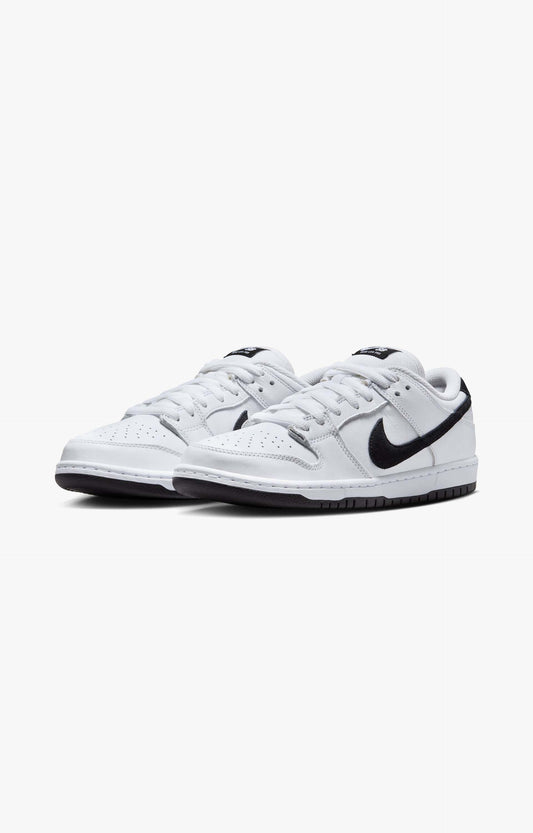 Nike SB Dunk Low Pro Shoe, White/Black White Black