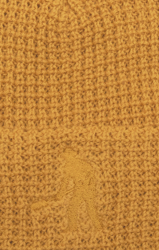 Pass~Port Organic Waffle Knit Beanie Headwear, Marigold