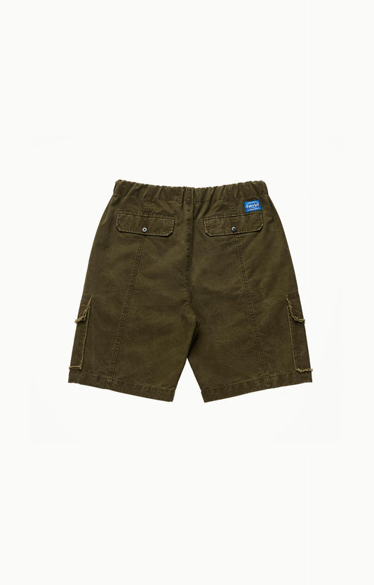 Larriet Frayed Cargo Short, Olive