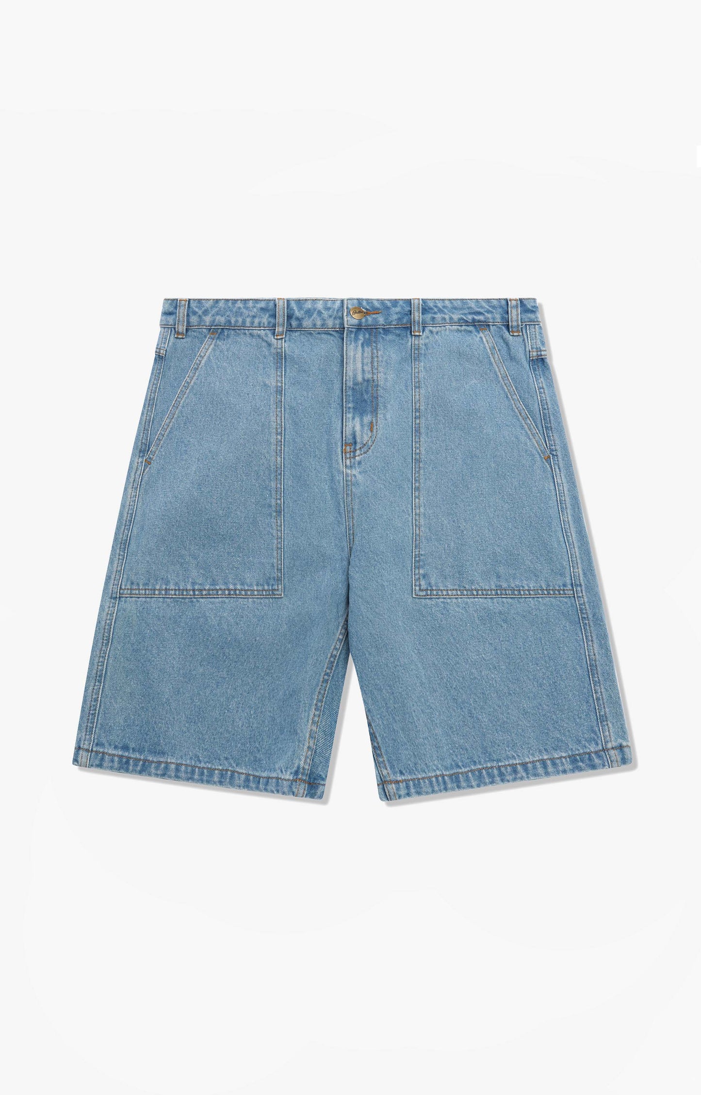 Butter Goods Patch Pocket Denim Shorts, Washed Indigo