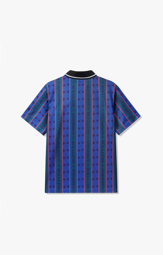 Butter Goods x Umbro Vert Jersey Shirt, Forest/Cobalt