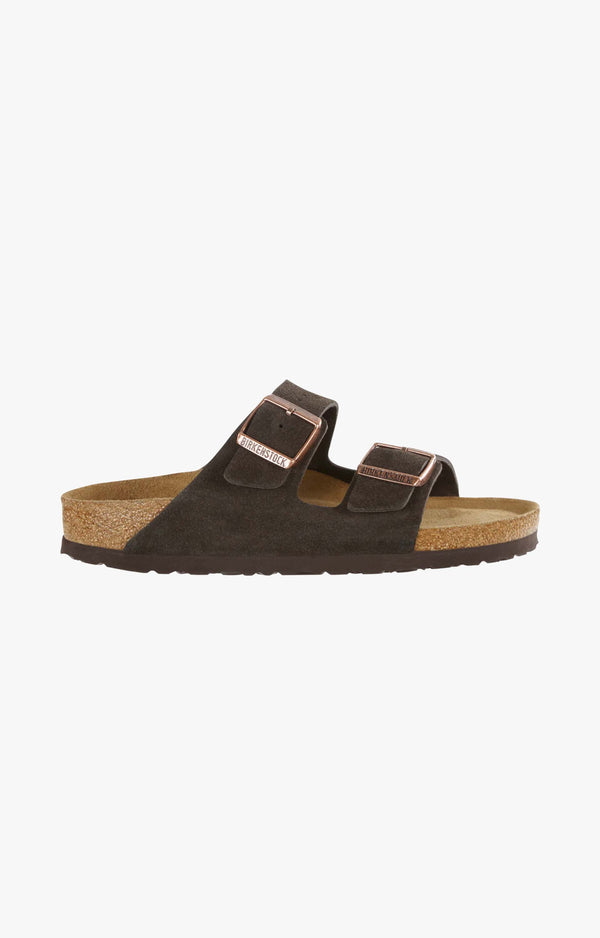 Birkenstock Arizona Soft Footbed Suede Leather Sandals, Mocha