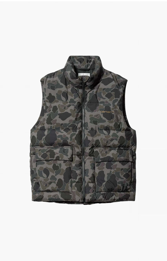 Carhartt WIP Springfield Vest, Camo Duck, Grey/Hamilton Brown