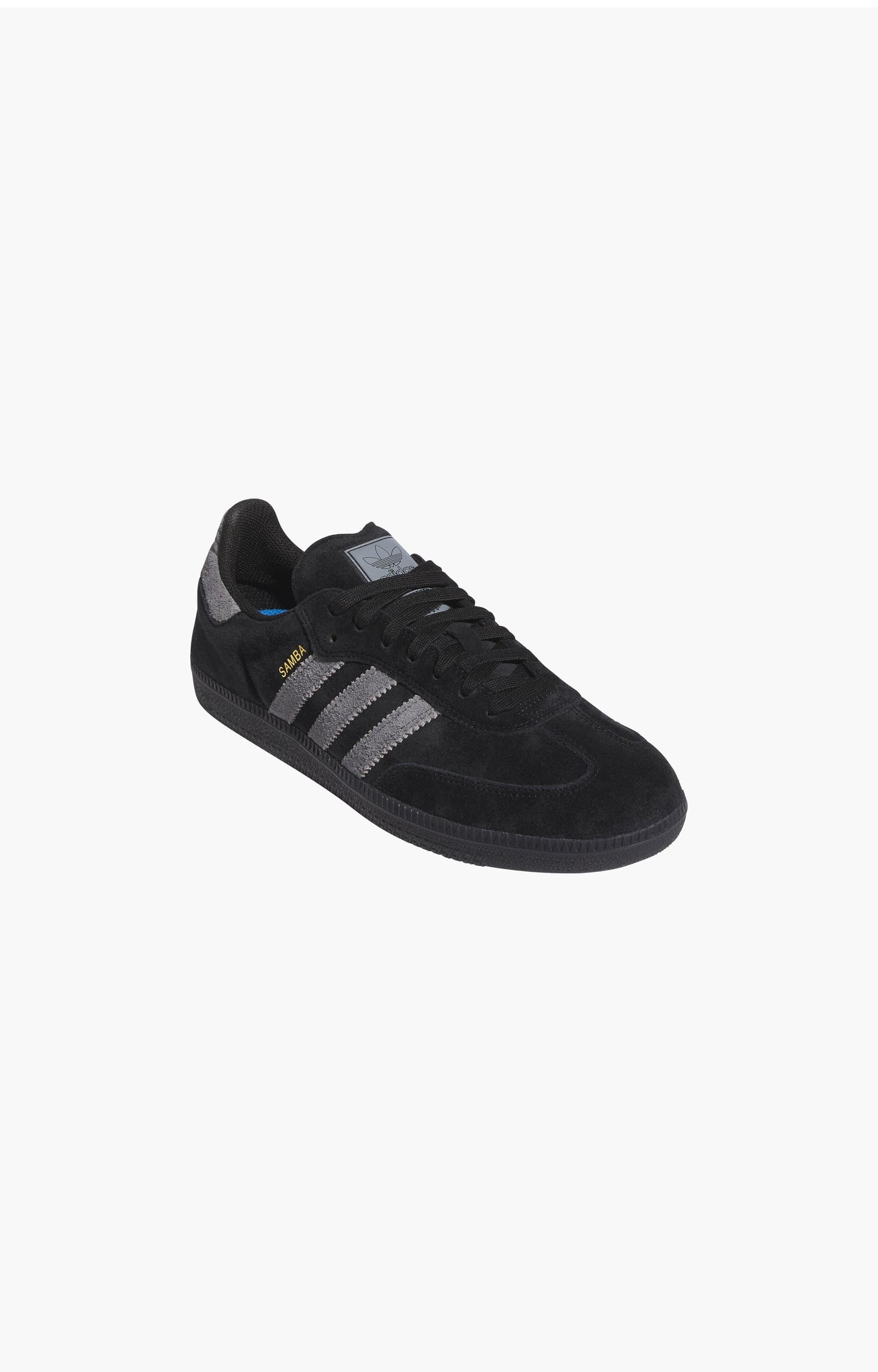 Adidas Samba Adv Shoes, Core Black/Grey Four/Gold Metallic