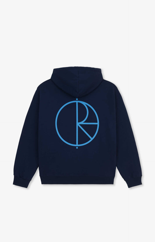 Polar Skate Co Dave Stroke Logo Hoodie, Dark Blue