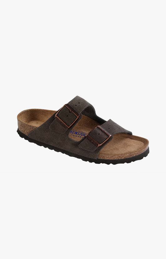 Birkenstock Arizona Soft Footbed Suede Leather Sandals, Mocha