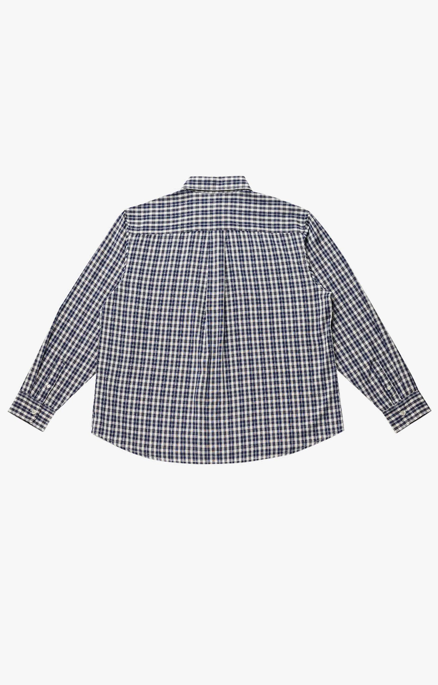 Larriet Weisner Shirt, Navy Plaid