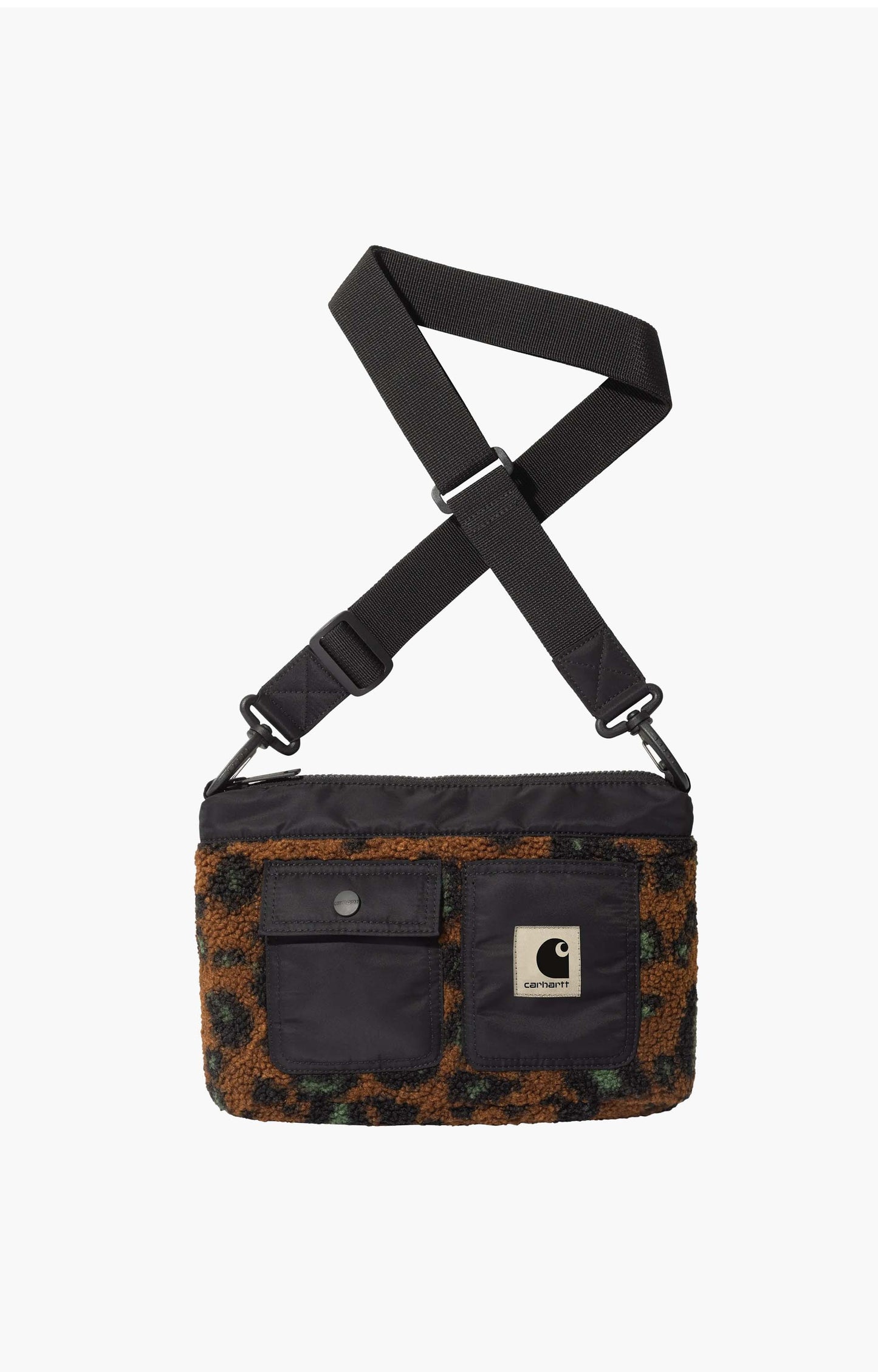 Carhartt WIP Orla Bag, Camo Leo Jacquard, Tamarind/Black