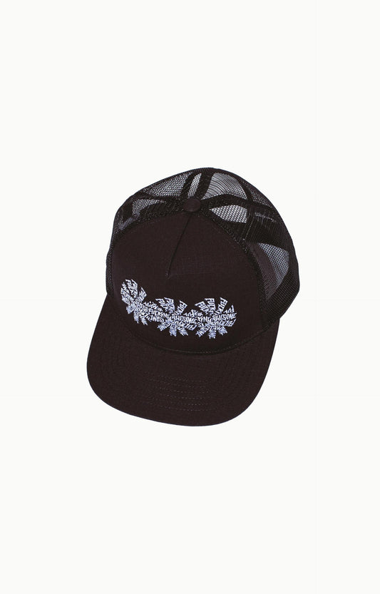 Fucking Awesome 3 Stamp Snapback Headwear, Black