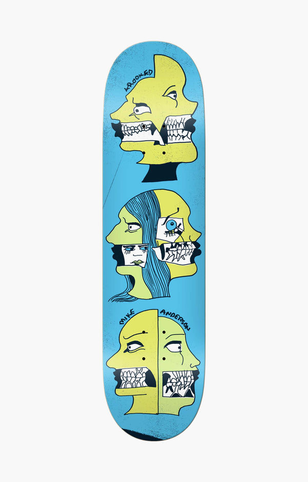 Krooked Manderson Two Face Skateboard Deck, 8.06"