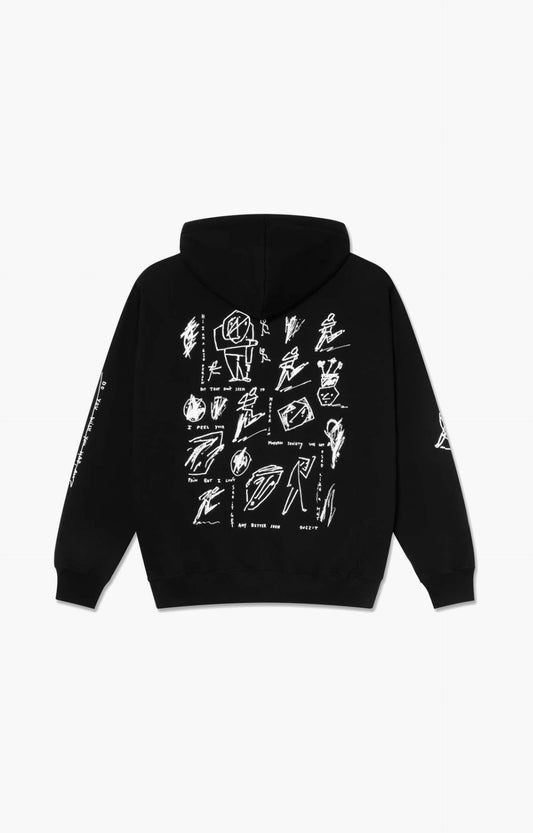 Polar Skate Co Sad at Times Dave Hoodies, Black