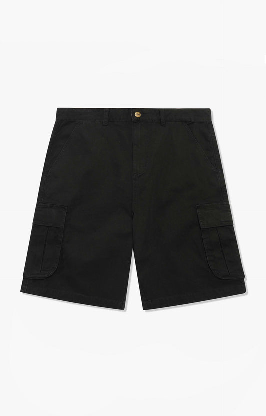 Butter Goods Field Cargo Shorts, Washed Black