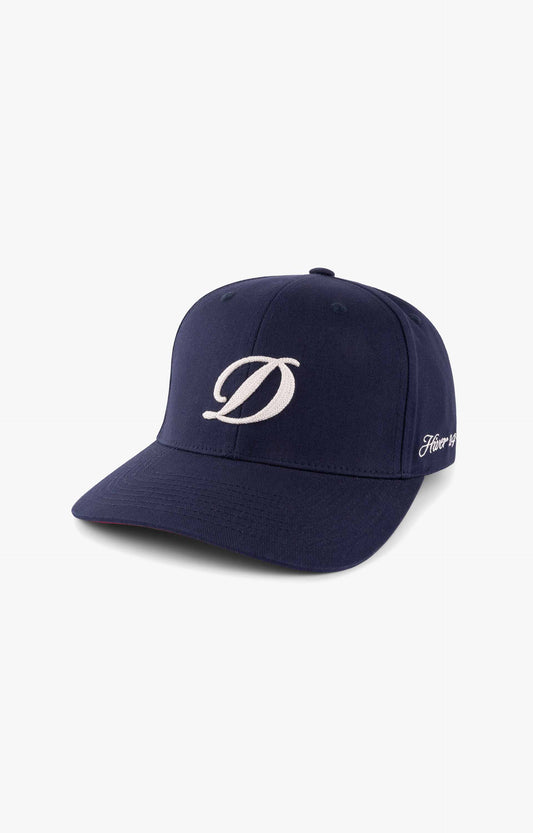 Dime Cursive D Fill Fit Cap, Navy