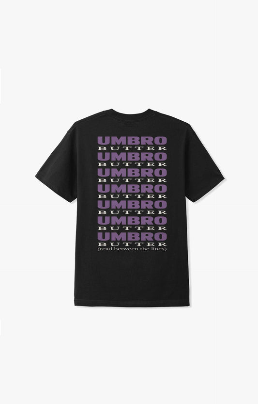 Butter Goods x Umbro Lines T-Shirt, Black