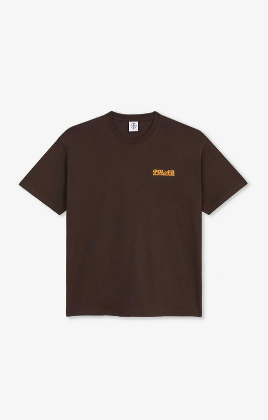 Polar Skate Co Fields T-Shirt, Chocolate