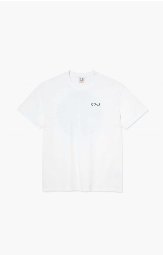 Polar Skate Co Fill Logo Burnside 2084 T-Shirt, White