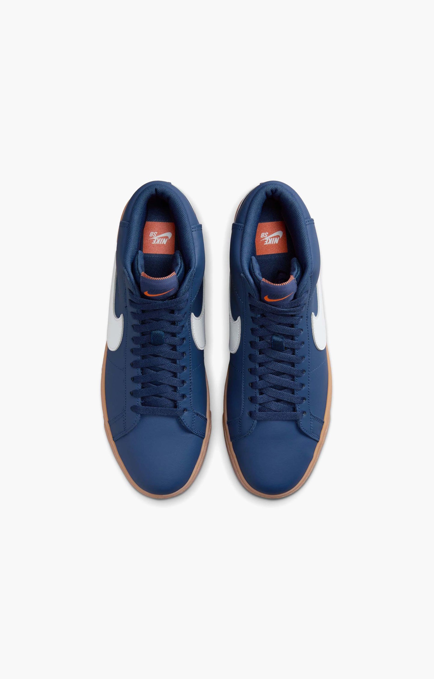 Nike SB Blazer Mid Shoe, Navy/Gum