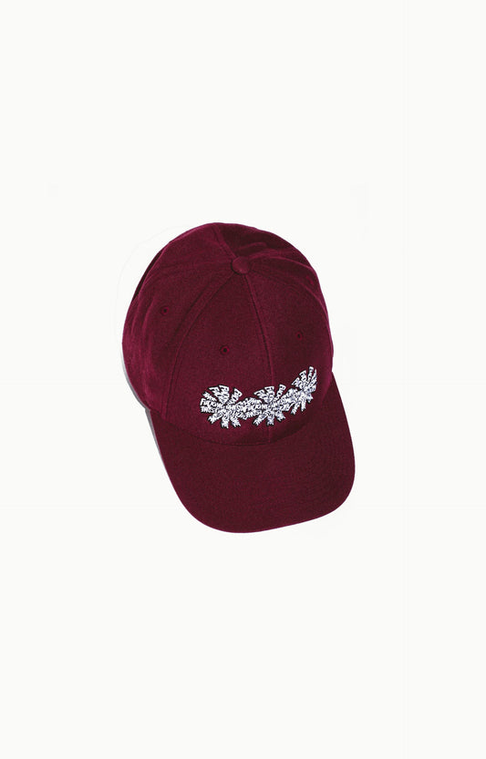 Fucking Awesome 3 Stamp Snapback Headwear, Maroon