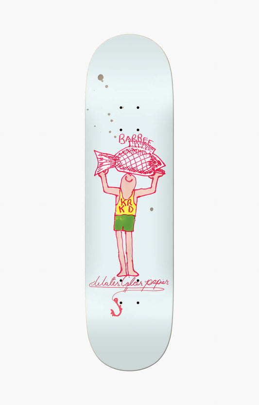 Krooked Barbee Watercolour Skateboard Deck, 8.62"