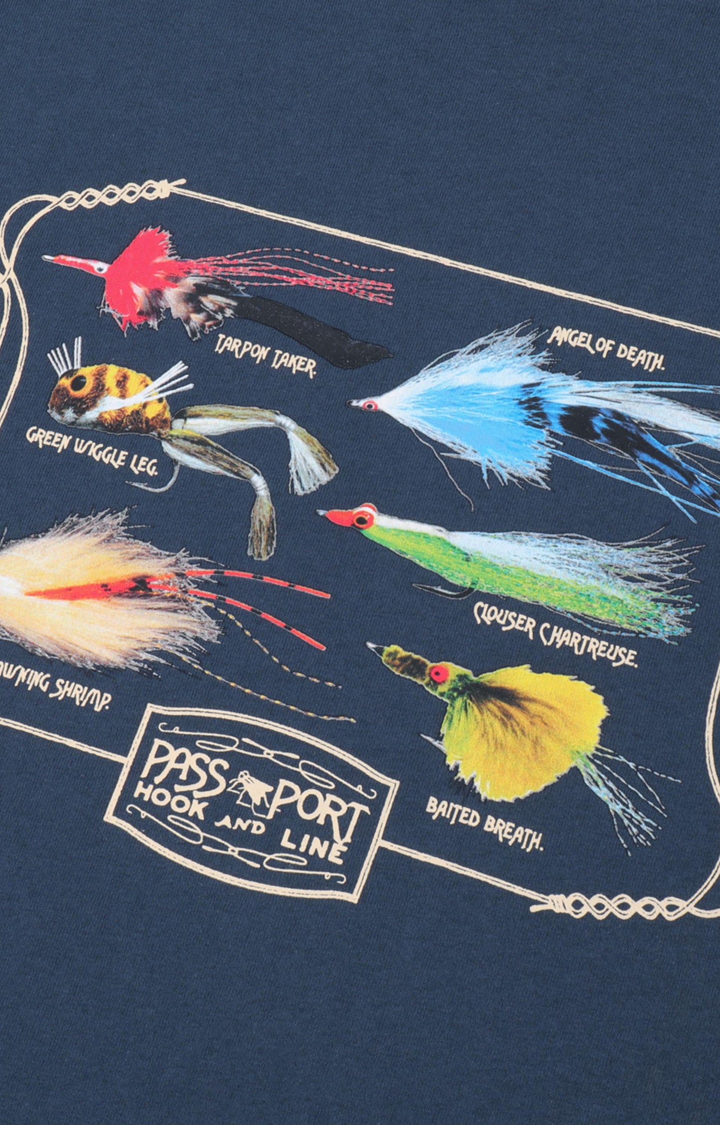 Pass~Port Lures T-Shirt, Harbour Blue