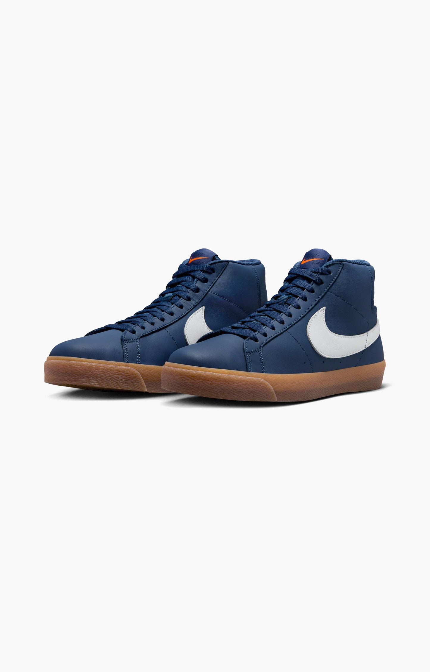 Nike SB Blazer Mid Shoe, Navy/Gum