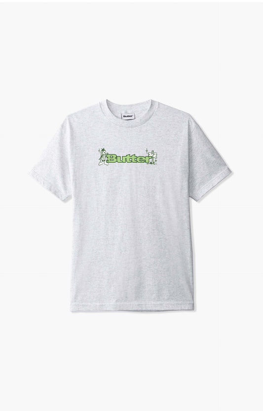 Butter Goods Quest Logo T-Shirt, Ash