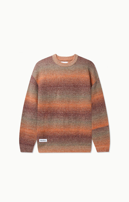 Butter Goods Beams Knit Sweatshirt, Ochre