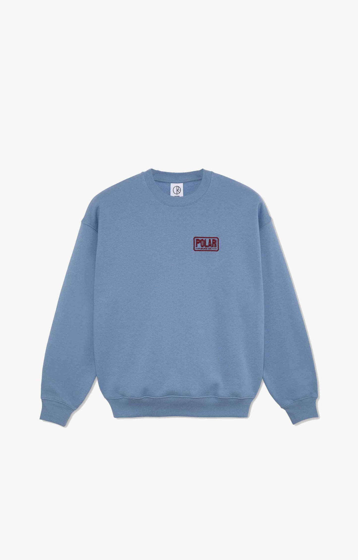 Polar Skate Co Dave Earthquake Crewneck Sweatshirt, Oxford Blue ...