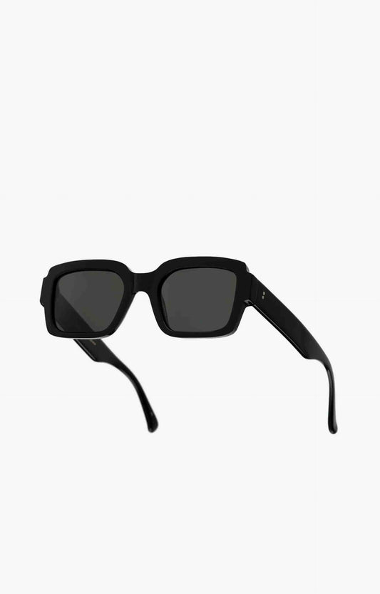 Monokel Eyewear Apollo Solid Lens Sunglasses, Black/Green