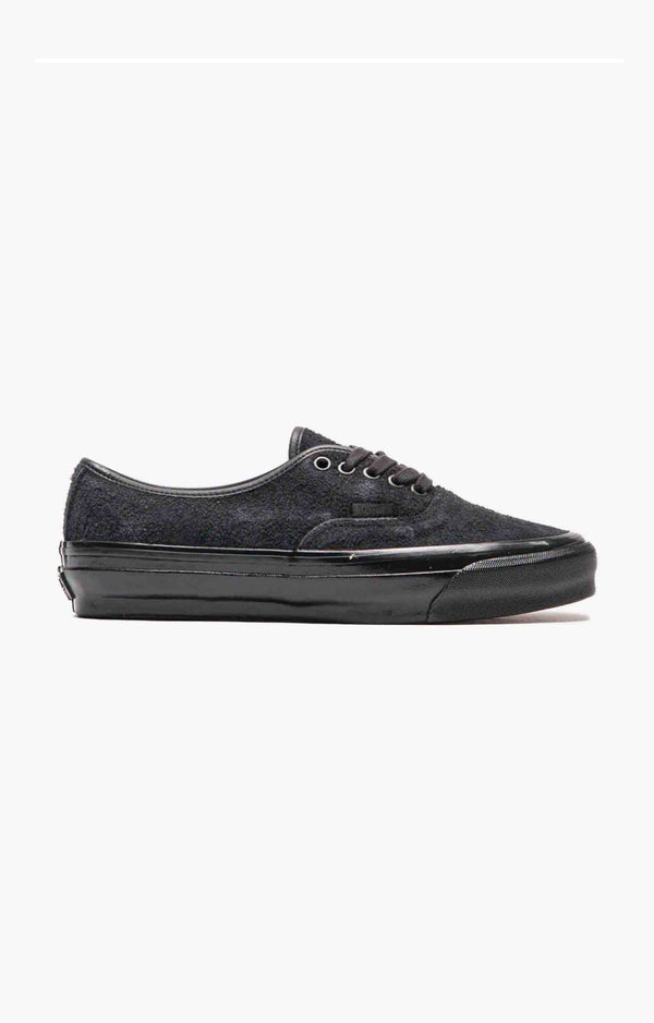 Vans Premium Authentic Hairy Suede 44 LX Shoes, Black Phantom