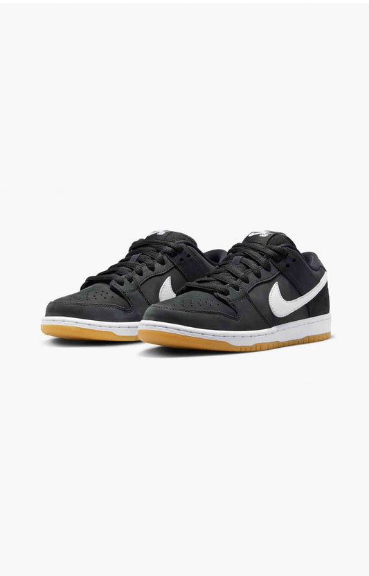 Nike SB Dunk Low Pro Skate Shoe, Black/White/Gum