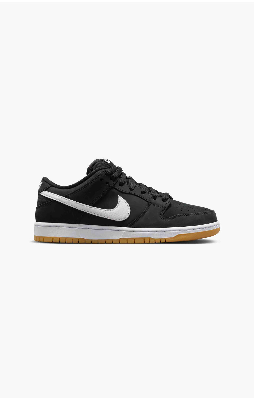 Nike SB Dunk Low Pro Skate Shoe, Black/White/Gum