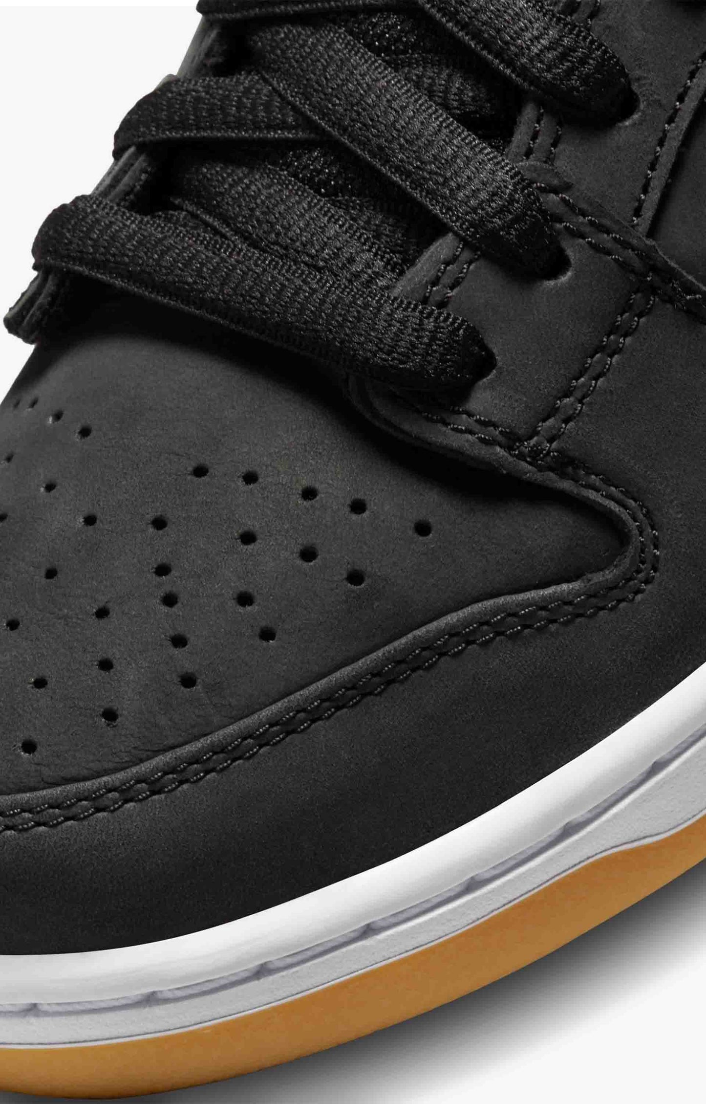 Nike SB Dunk Low Pro Skate Shoe, Black/White/Gum