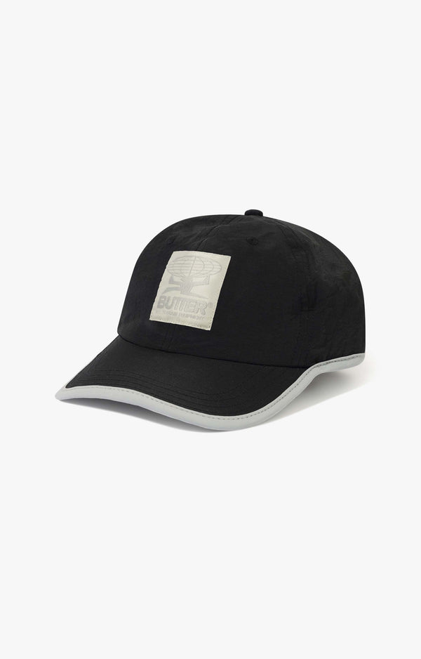 Butter Goods All Terrain 6  Panel Cap, Black/Light Grey