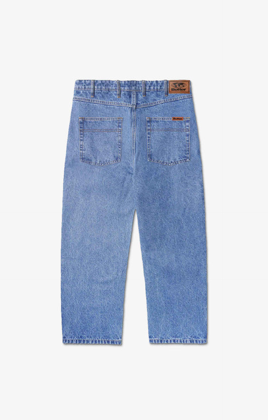 Butter Goods Relaxed Denim Pants, Washed Indigo