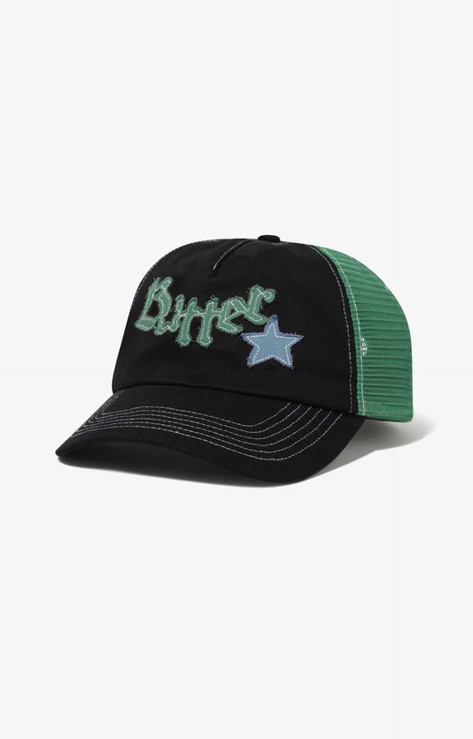 Butter Goods Edge Trucker Cap, Black